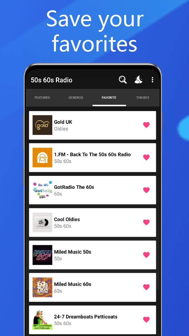 50s 60s Radio: Oldies Music screenshot image 10_Popularmodapk.com