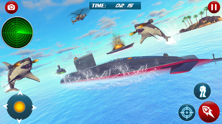 Navy Submarine War Robot Games screenshot image 3_Popularmodapk.com