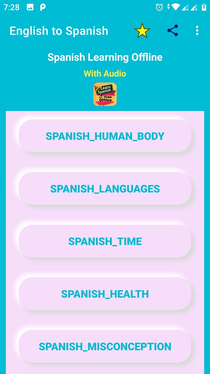 Spanish Learning Apps Offline screenshot image 10_Popularmodapk.com