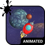 Space Walk Animated Keyboard + Live Wallpaper3.63_rowtechapk.com