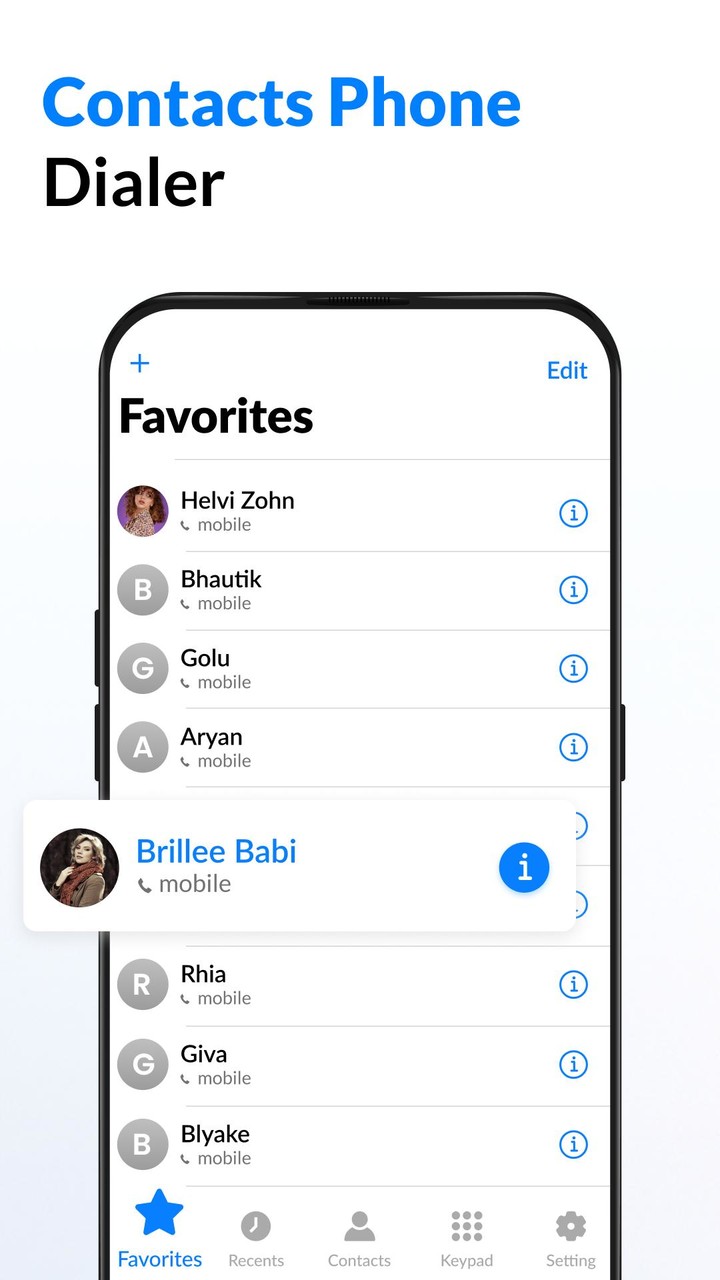 Contacts - iOS Phone Dialer screenshot image 6_Popularmodapk.com