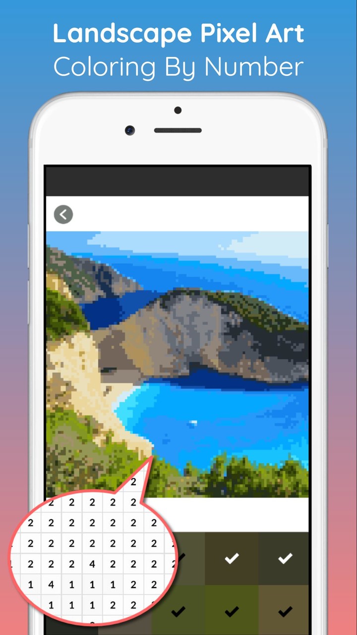Landscape Pixel Art Coloring screenshot image 4_Popularmodapk.com
