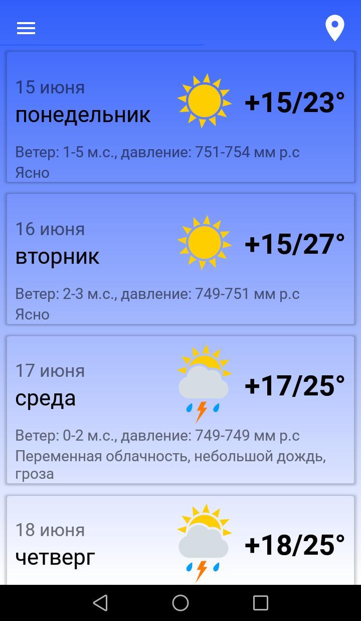 Прогноз погоды screenshot image 3_Popularmodapk.com