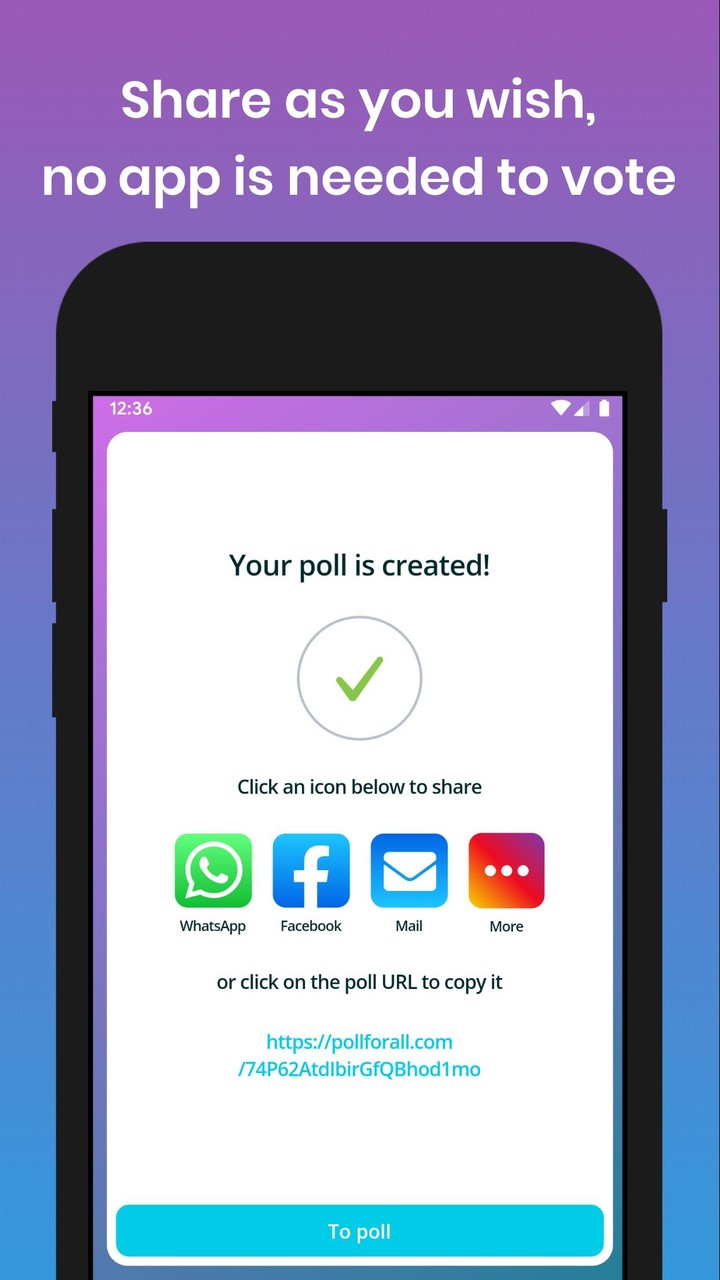 Poll For All - Create surveys and polls screenshot image 2_Popularmodapk.com