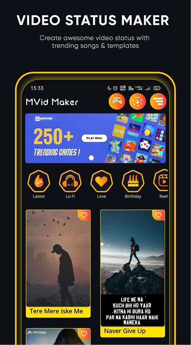 MVid Lyrical Video Maker 2022 screenshot image 8_Popularmodapk.com