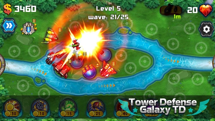 Tower Defense: Galaxy TD screenshot image 5_Popularmodapk.com
