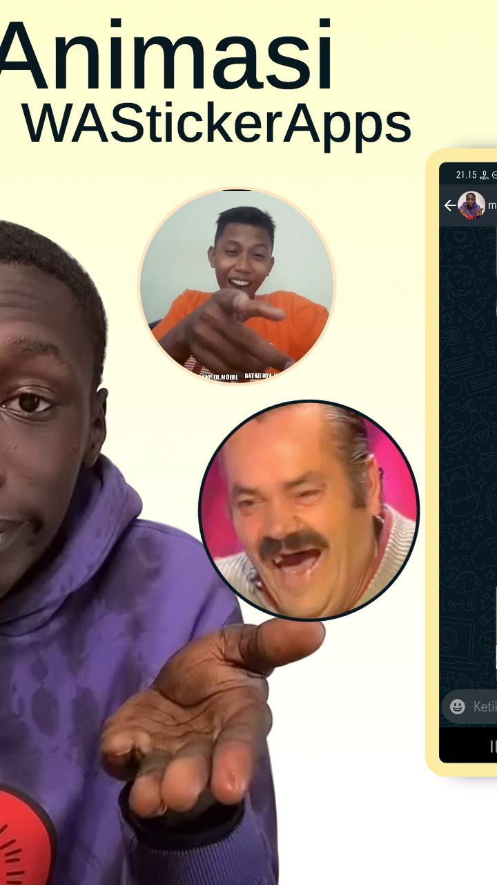 WAStickerApps Asupan Meme Lucu Animasi Sticker screenshot image 5_Popularmodapk.com