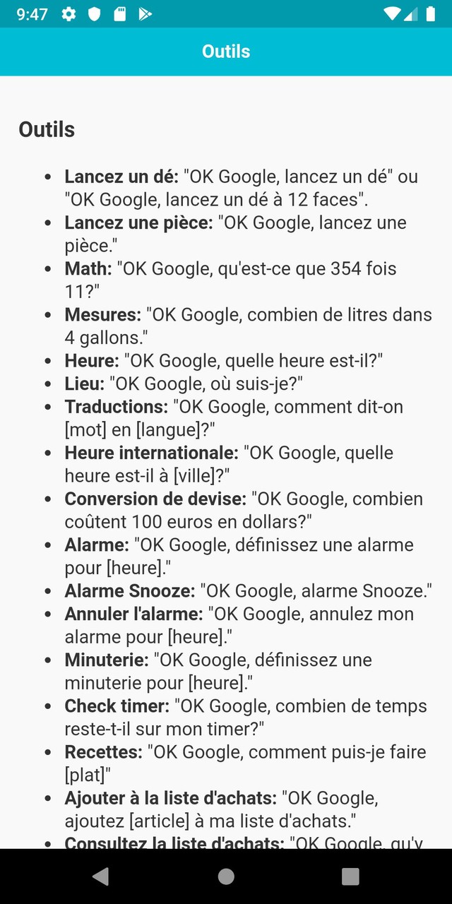 Commandes pour Google Home screenshot image 4_Popularmodapk.com