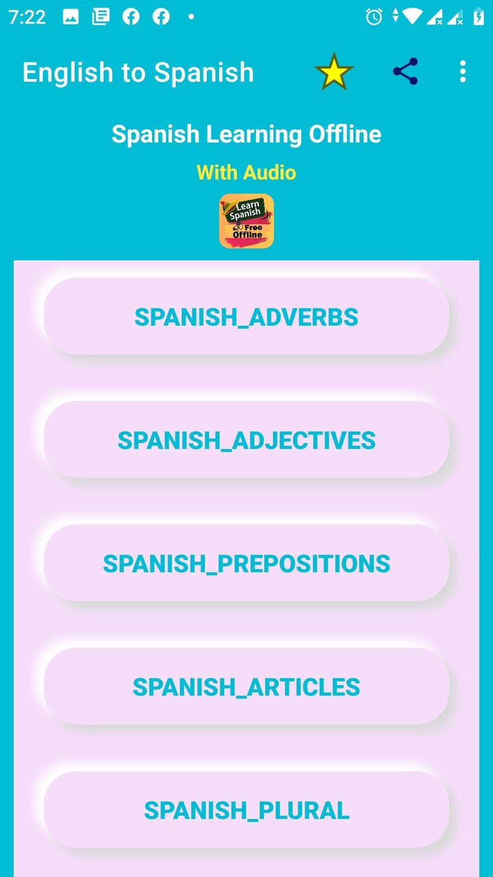 Spanish Learning Apps Offline screenshot image 7_Popularmodapk.com
